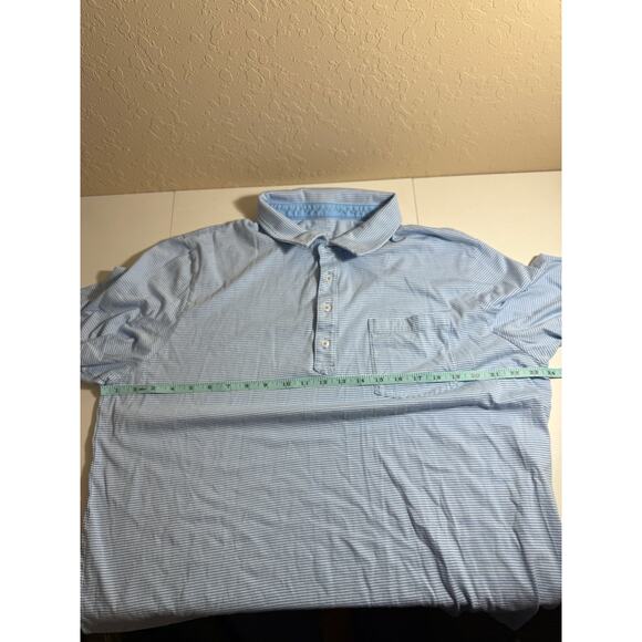 Vineyard Vines Men's Guanahani Stripe Island Polo Blue Size XL - Picture 6 of 8